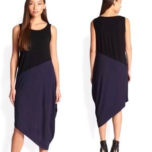 Eileen Fisher Viscose-Jersey Asymmetrical Tank Dress XL